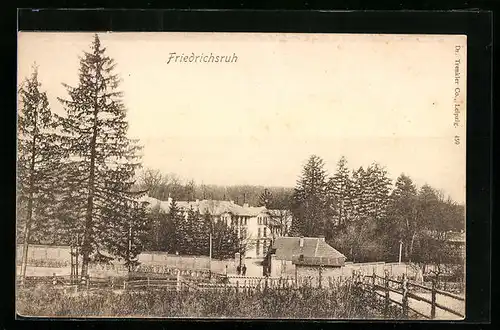 AK Friedrichsruh, Teilansicht von einer Anhöhe aus