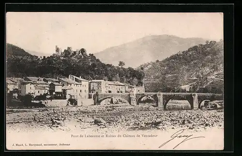 AK Ventadour, Pont de Labeaume et Chateau