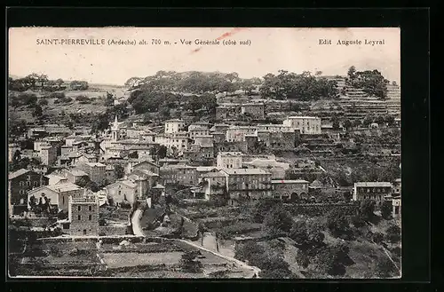 AK Saint-Pierreville, Vue Gènèrale cotè sud