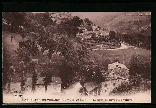 AK St-Julien-Vocance, Le pont de Rive et le Villard