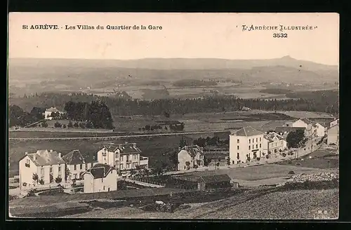 AK Agrève, Les Villas du Quartier de la Gare