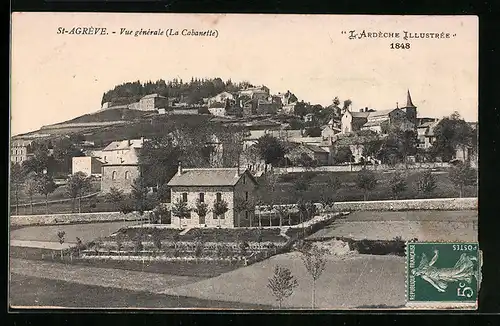 AK Saint-Agrève, Vue gènèrale