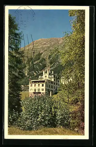 AK Pontresina, Hotel Albris, Konditorei Kochendörfer