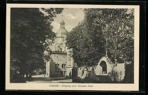 AK Coburg, Eingang zum Salvator Park