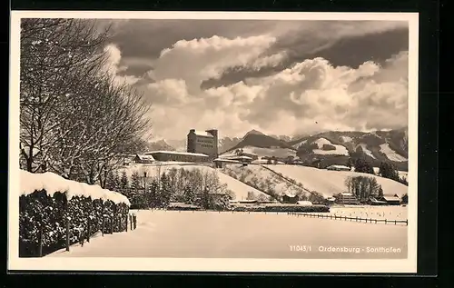 AK Sonthofen, Ordensburg im Winterglanz