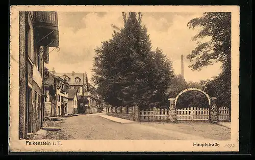 AK Falkenstein i. T., Blick in die Hauptstrasse