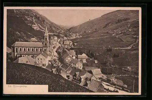 AK Le Bonhomme, Panorama mit Kirche