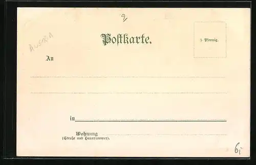 Lithographie Strassburg, Schiffleutstaden, Kammerzellsches Haus