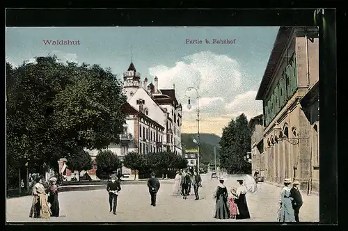 AK Waldshut, Partie b. Bahnhof