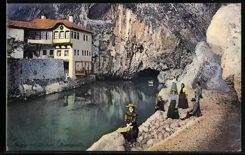 AK Blagaj b. Mostar, Partie a. d. Bunaquelle