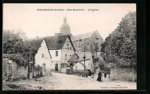 AK Aigurande, Bas Quartier, l`Eglise