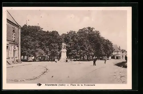 AK Aigurande, Place de la Promenade