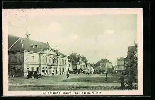 AK Le Blanc, la Place du Marché