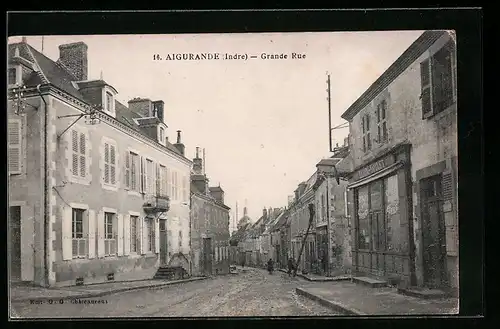 AK Aigurande, Grande Rue