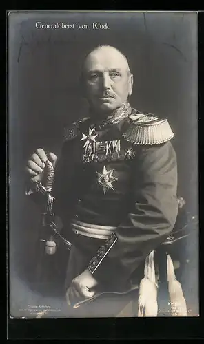 AK Generaloberst von Kluck in Uniform