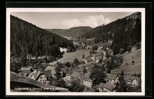 AK Schwarzwald b. Ohrdruf, Blick v. d. Käfernburg