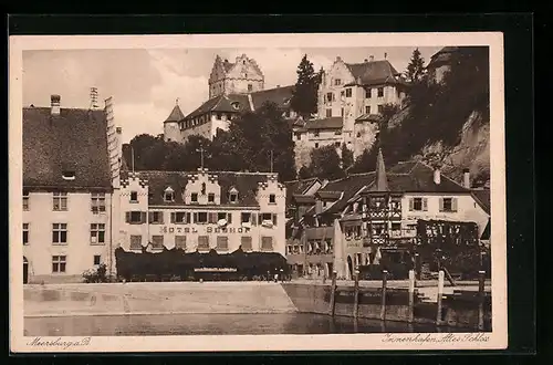 AK Meersburg a. B., Innenhafen und altes Schloss