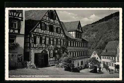 AK Schiltach / Schwarzwald, Strassenpartie