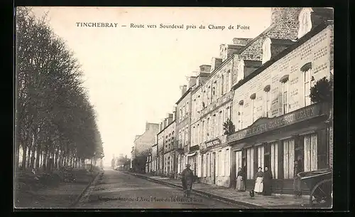 AK Tinchebray, Route vers Sourdeval près du Champ de Foire