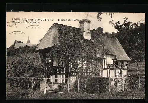 AK Roiville, Maison du Poete Gustave le Vavasseur