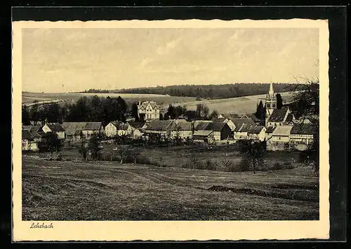 AK Lehrbach, Ortsansicht aus der Vogelschau