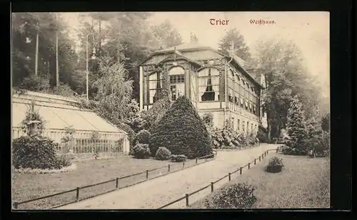 AK Trier, Blick auf Weisshaus