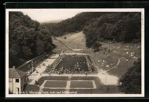 AK Gernsbach i. Murgtal, Städt. Luft- und Schwimmbad