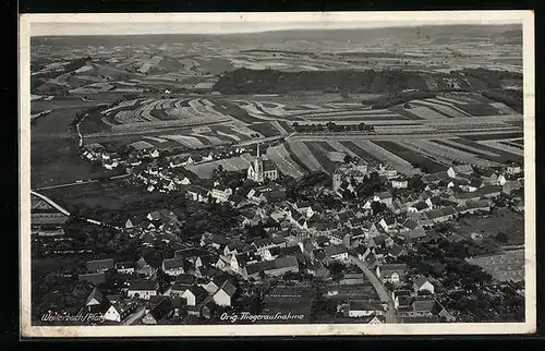 AK Weilerbach /Pfalz, Ortsansicht vom Flugzeug aus