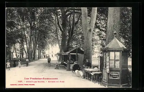 AK Ussat-les-Bains, Entrée du Parc