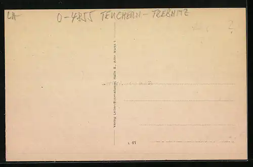 AK Trebnitz, Panorama, Festhalle, Gasthaus