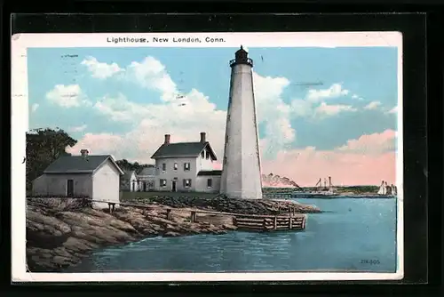 AK New London, Conn., Lighthouse, Leuchtturm