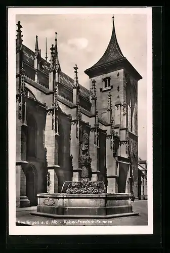 AK Reutlingen a. d. Alb, Kaiser-Friedrich-Brunnen