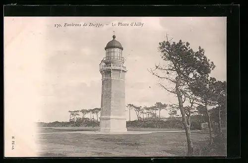 AK Dieppe, Le Phare d`Ailly, Leuchtturm