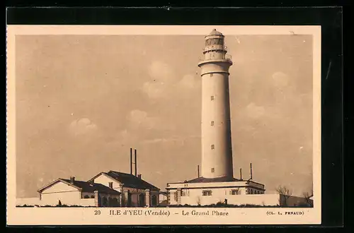 AK Ile d`Yeu, Le Grand Phare, Leuchtturm