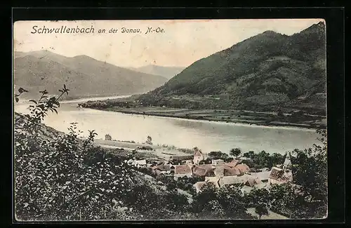 AK Schwallenbach an der Donau, Ortsansicht