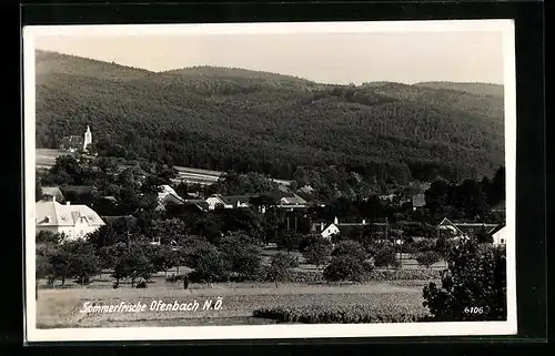 AK Ofenbach, Blick auf den idyllischen Ort