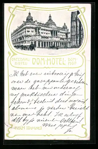 AK Köln, Dom-Hotel Domhof