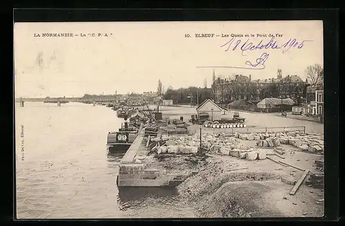 AK Elbeuf, Les Quais et le Pont de Fer