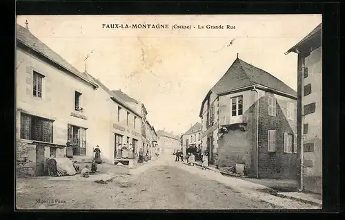 AK Faux-la-Montagne, La Grande Rue