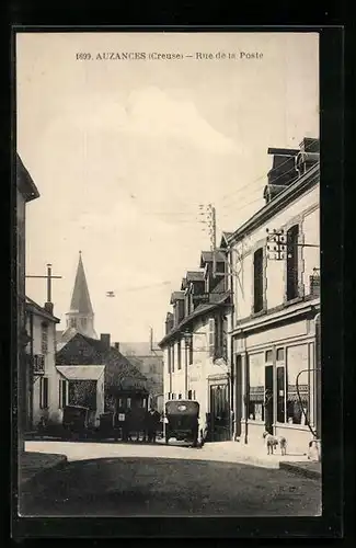 AK Auzances, Rue de la Poste