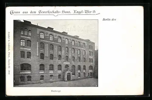 AK Berlin, Gewerkschaftshaus, Engel-Ufer 15, Herberge