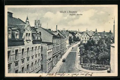 AK Selb i. Bayern, Blick auf die Ascher Strasse