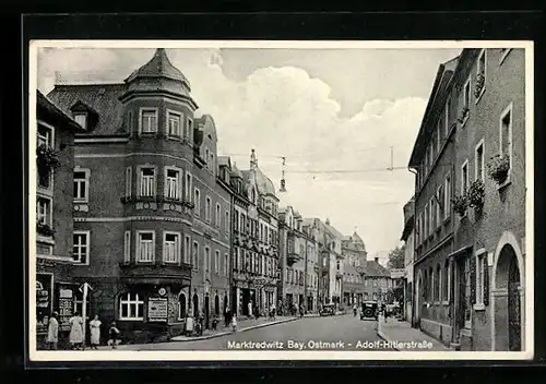 AK Marktredwitz, Gasthof zum Gambrinus in der Strasse