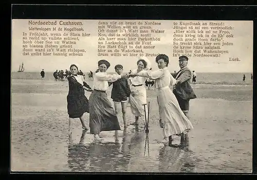 AK Nordseebad Cuxhaven, Wattenlopen bi de Kugelbaak