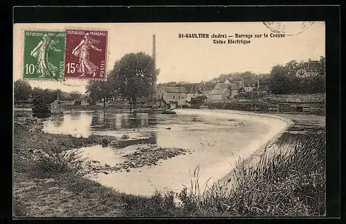 AK St-Gaultier, Barrage sur la Creuse Usine Electrique