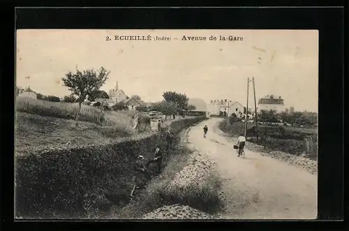 AK Ecueillè, Avenue de la Gare