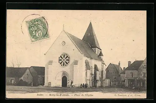 AK Azay-le-Ferron, Place de l`Èglise