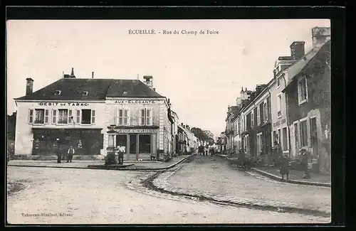 AK Écueillé, Rue du Champ de Foire