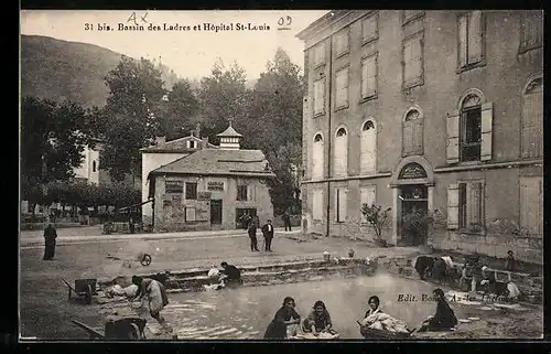 AK Ax-les-Thermes, Bassin des Ladres et Hopital St-Louis