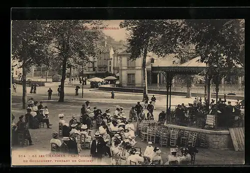 AK Ax-les-Thermes, La Promenade du Couloubret, Pendant un Concert